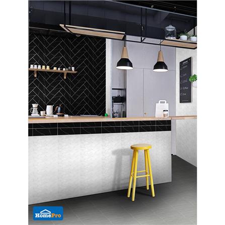 กระเบื้องผนังพอร์ซเลน 6x21.7 ซม. COTTO เนโร มาร์กีน่า ดำ PM_6
