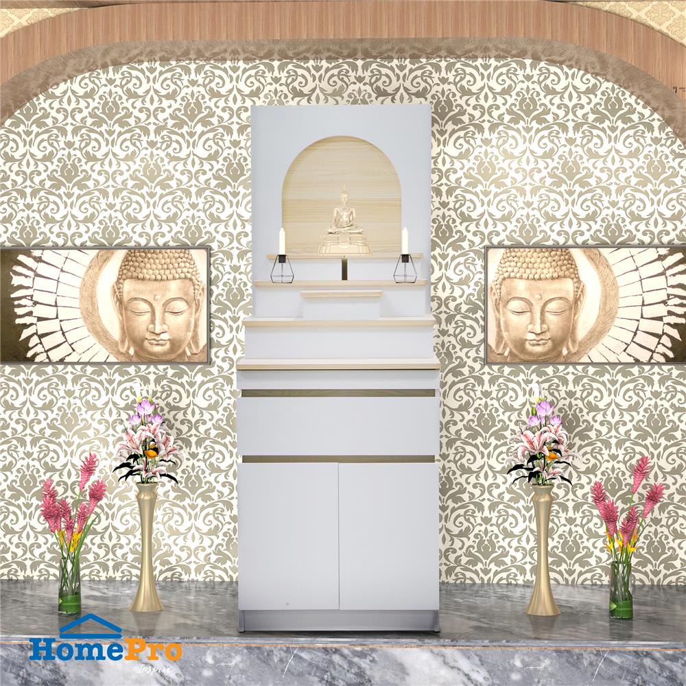 ตู้พระ FURDINI PSP-9357 PEARL 60 ซม. สี PINE OAK/ขาว