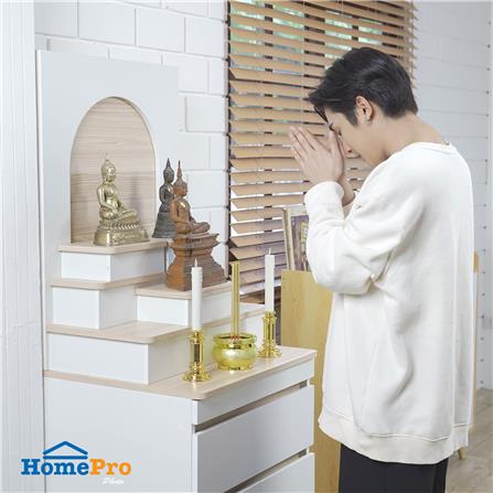 ตู้พระ FURDINI PSP-9357 PEARL 60 ซม. สี PINE OAK/ขาว_10