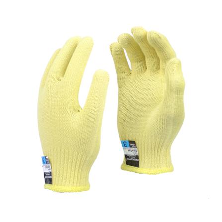 ถุงมือถัก Kevlar ทนความร้อนกันบาดระดับ 4 MICROTEX สีเหลือง FREE SIZE แพ็ก 2 ชิ้น_1