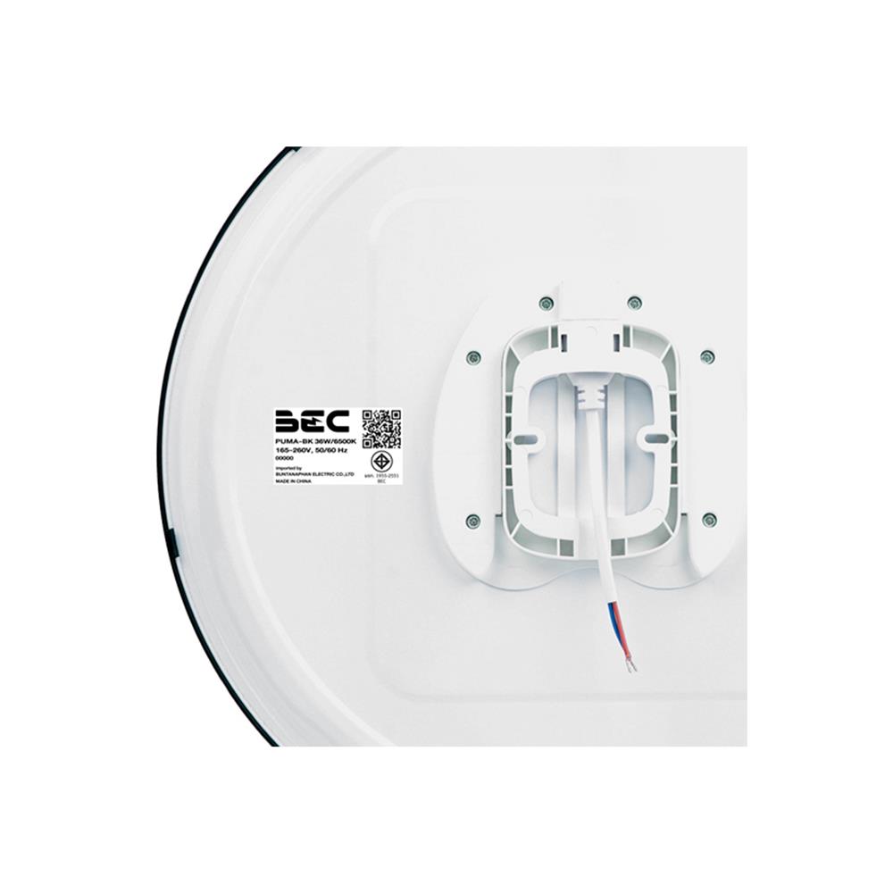 ไฟเพดาน LED BEC PUMA-BK 15 นิ้ว 36 วัตต์ DAYLIGHT สีขาว/ดำ