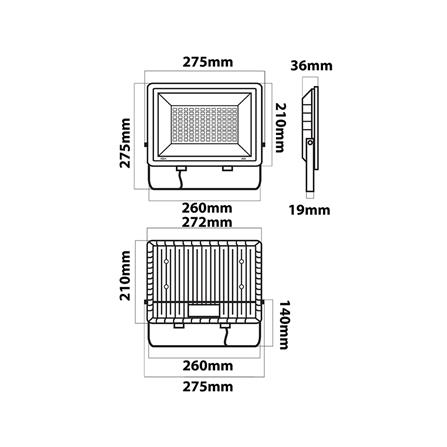 สปอตไลท์ภายนอก LED LUMAX ECOPRO 100 วัตต์ DAYLIGHT_7