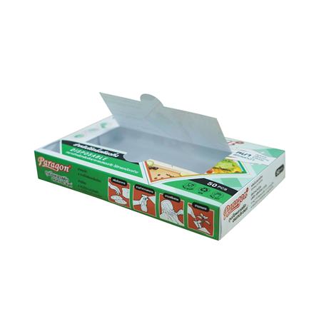 ถุงมือพลาสติกแบบหนา PARAGON สีใส FREE SIZE แพ็ก 100 ชิ้น_2