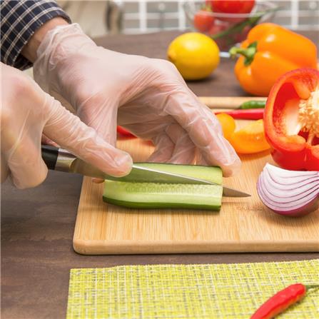 ถุงมือพลาสติกแบบหนา PARAGON สีใส FREE SIZE แพ็ก 100 ชิ้น_3