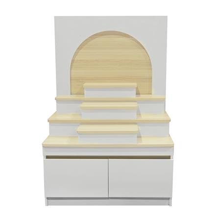 ตู้พระ FURDINI PSP-9359 PEARL 80 ซม. สี PINE OAK/ขาว_1