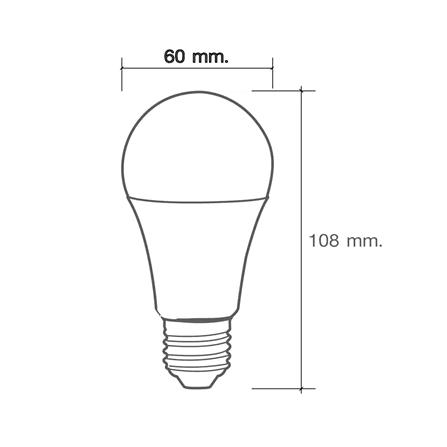 หลอด LED HI-TEK MUAY THAI 10 วัตต์ DAYLIGHT E27 แพ็ก 4 ชิ้น_4