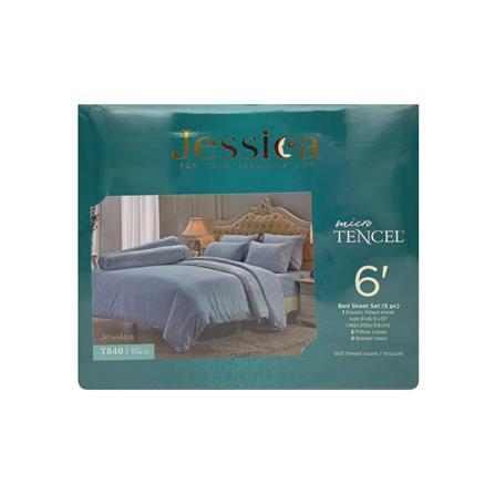 ชุดผ้าปูที่นอน 6 ฟุต 5 ชิ้น JESSICA TENCEL 20164-T840_3