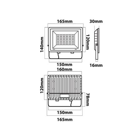 สปอตไลท์ภายนอก LED LUMAX ECOPRO 50 วัตต์ DAYLIGHT_7