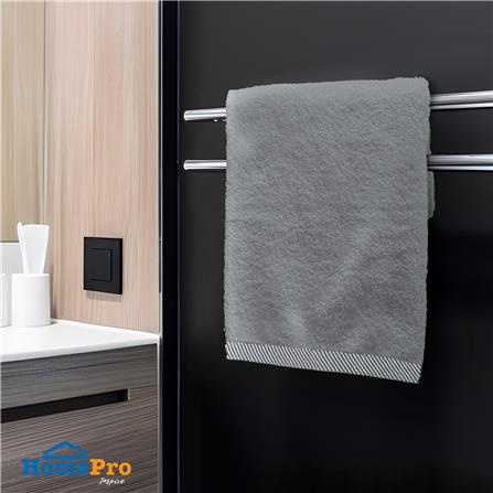 ผ้าขนหนู ME LIVING STRIPE 16X32 นิ้ว GREY_4