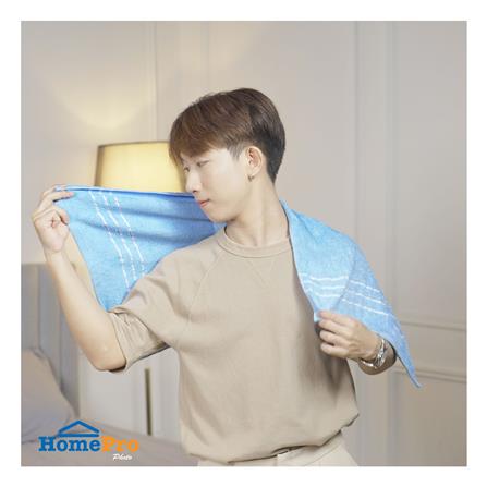 ผ้าขนหนู ME LIVING SELINA 16X32 นิ้ว BLUE_8