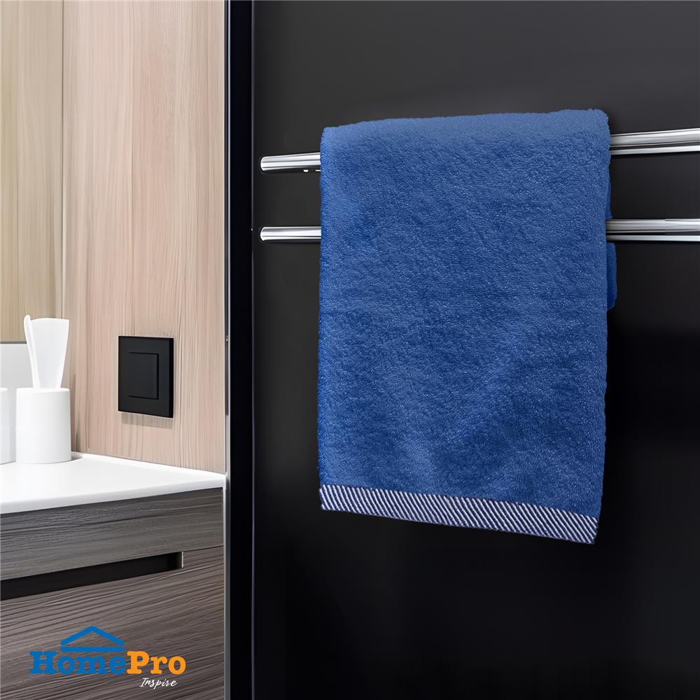 ผ้าขนหนู ME LIVING STRIPE 16X32 นิ้ว NAVY