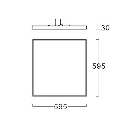 โคมฝังฝ้า LED PANEL LUMAX SML 60X60 ซม. 40 วัตต์ DAYLIGHT_5