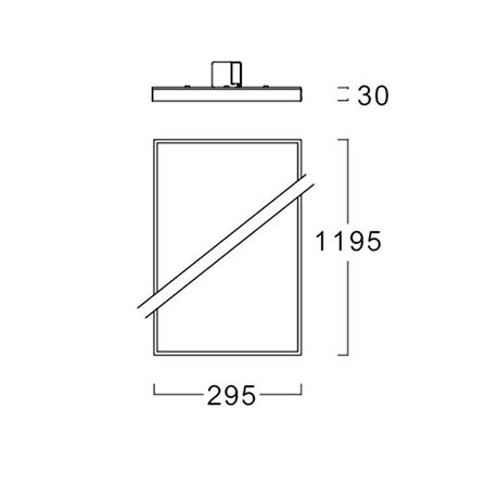 โคมฝังฝ้า LED PANEL LUMAX SML 30X120 ซม. 40 วัตต์ COOL WHITE_6