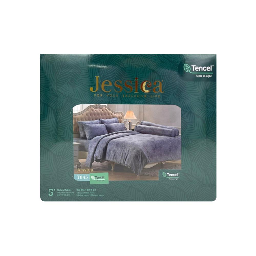 ชุดผ้าปูที่นอน 5 ฟุต 5 ชิ้น JESSICA TENCEL 20165-T845