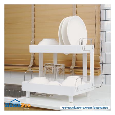 ชั้นคว่ำจานพลาสติก ABS และสเตนเลส 2 ชั้น KECH PURO_6