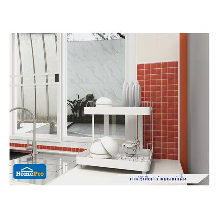 ชั้นคว่ำจานพลาสติก ABS และสเตนเลส 2 ชั้น KECH PURO_8