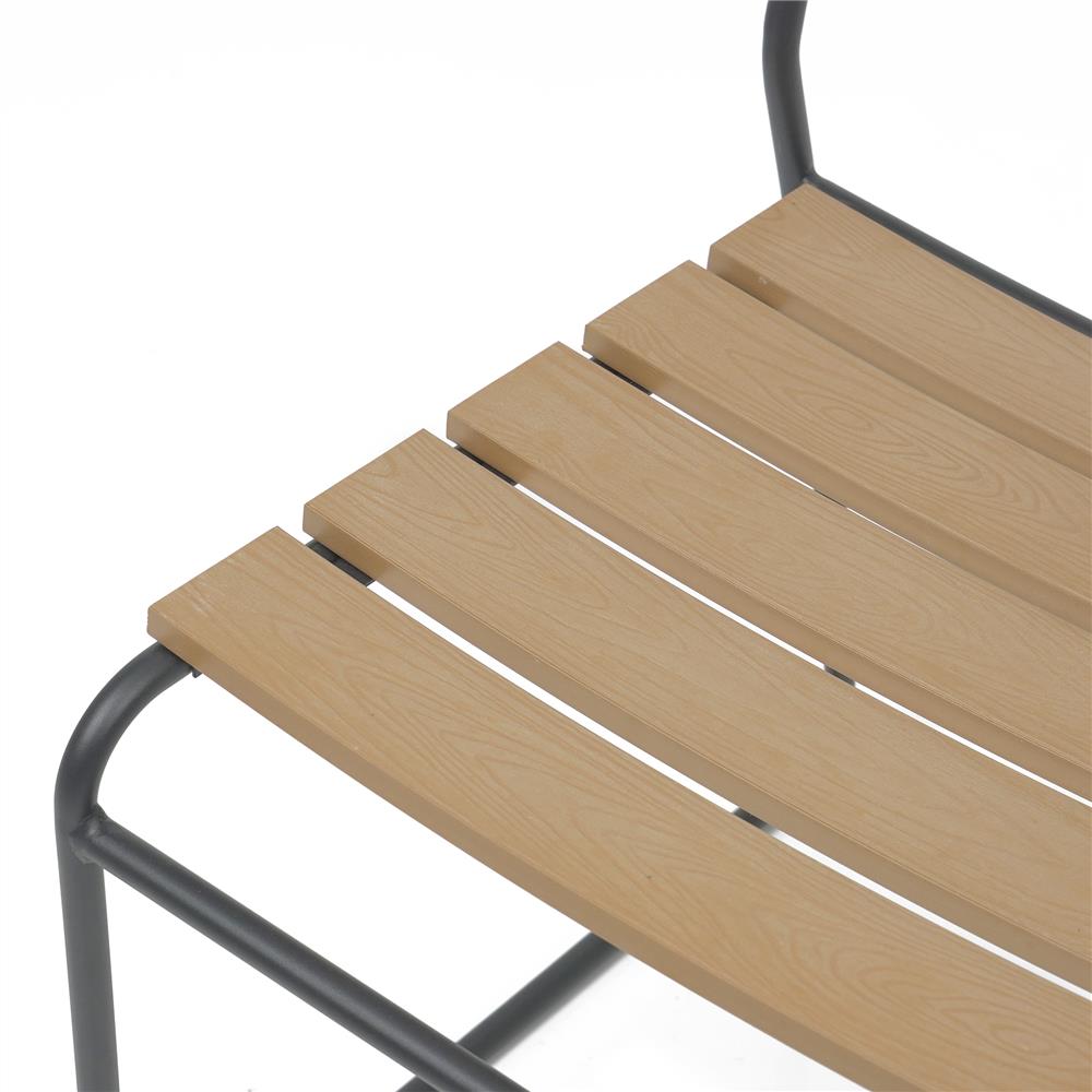 เก้าอี้ไม้พลาสวูด SPRING AMIR สีดำ/น้ำตาล