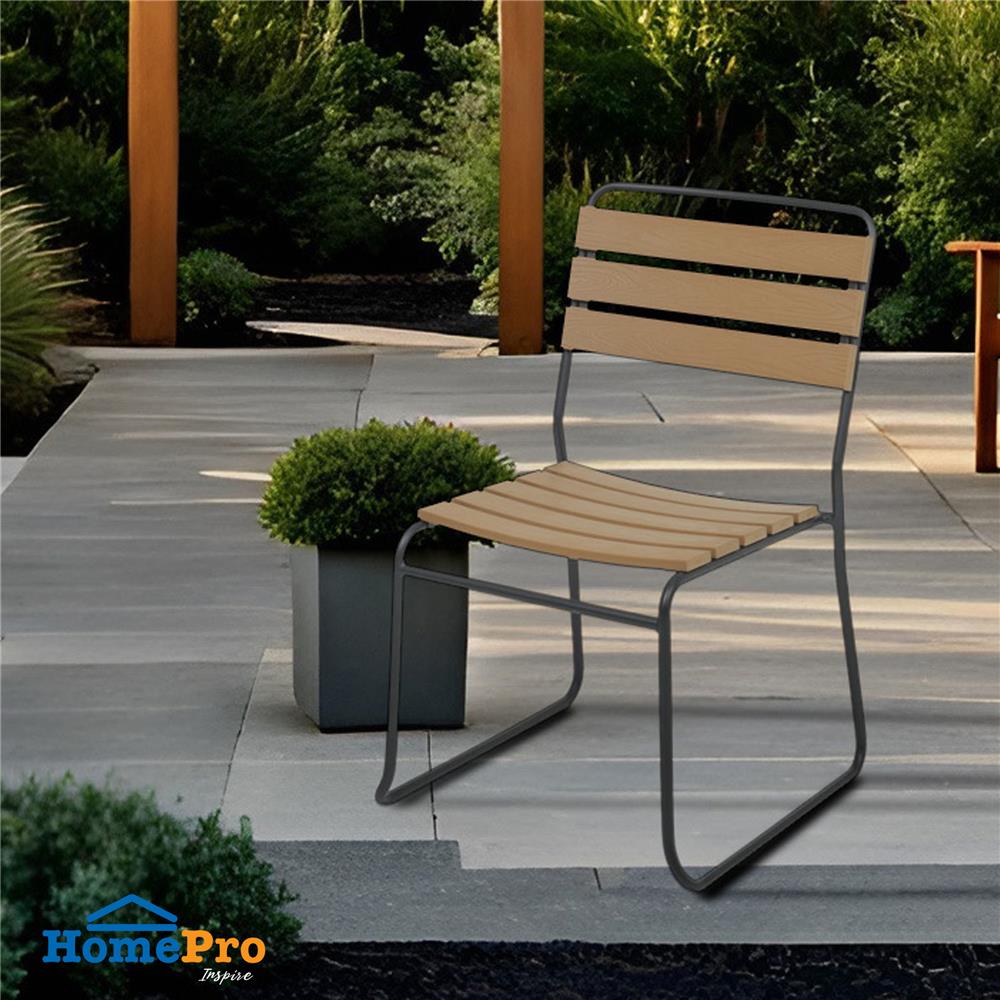 เก้าอี้ไม้พลาสวูด SPRING AMIR สีดำ/น้ำตาล