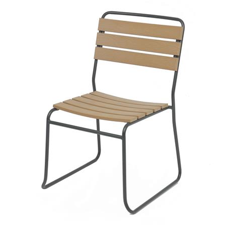 เก้าอี้ไม้พลาสวูด SPRING AMIR สีดำ/น้ำตาล