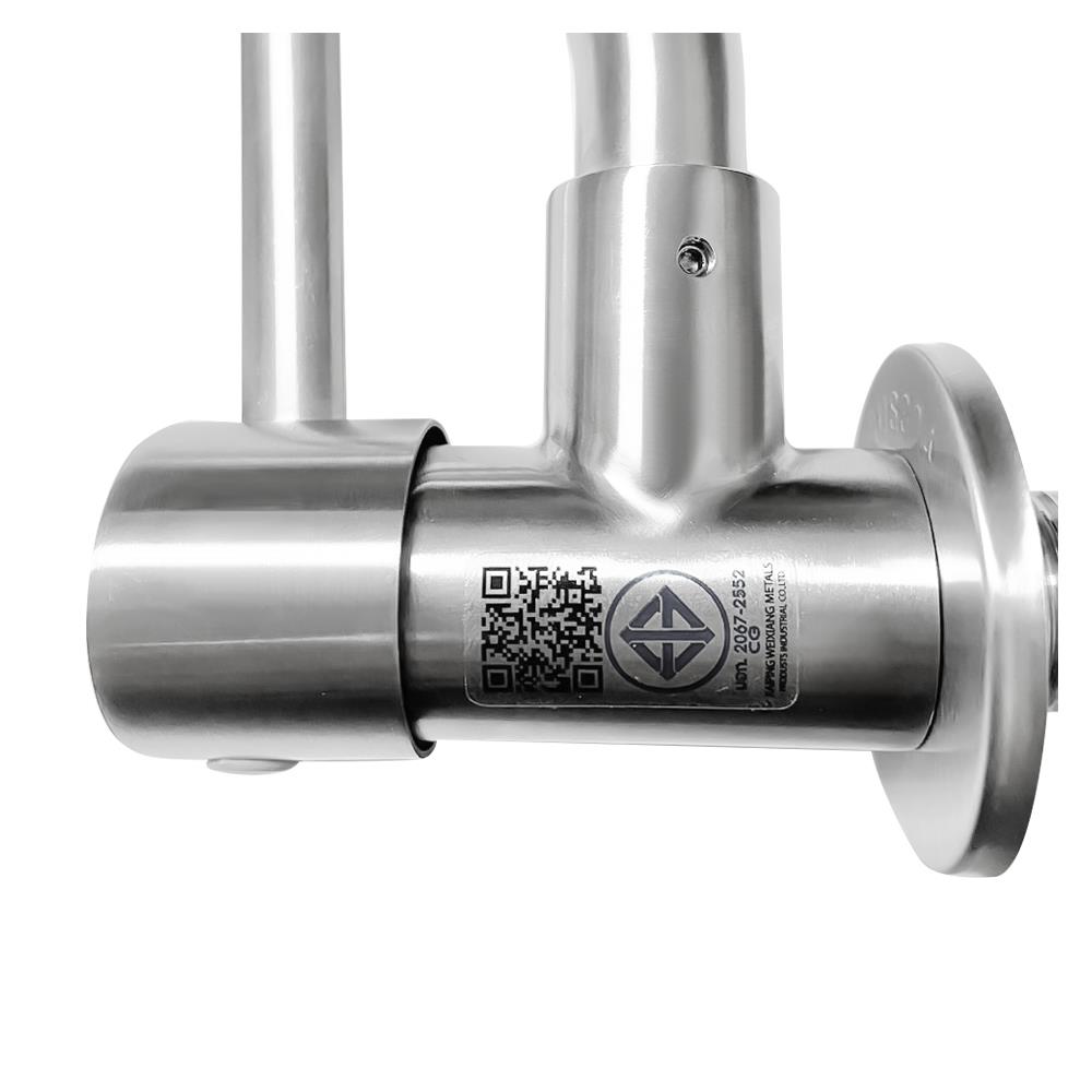 ก๊อกซิงค์เดี่ยวติดผนัง HANG SF-174C สเตนเลส