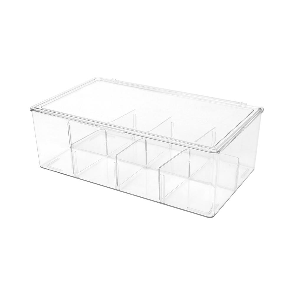 กล่องเก็บสายชาร์จฝาเปิด STACKO 28.2x17.1x9.4 ซม. สีใส_0