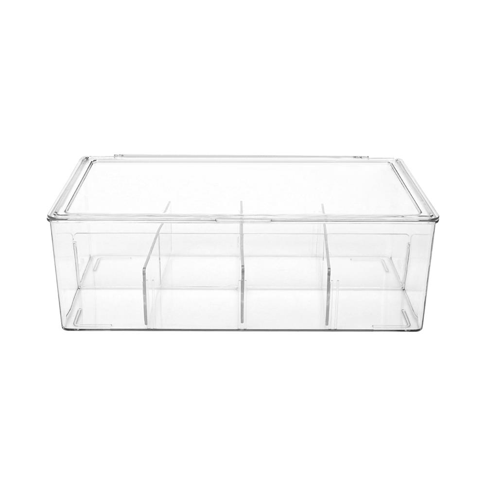 กล่องเก็บสายชาร์จฝาเปิด STACKO 28.2x17.1x9.4 ซม. สีใส