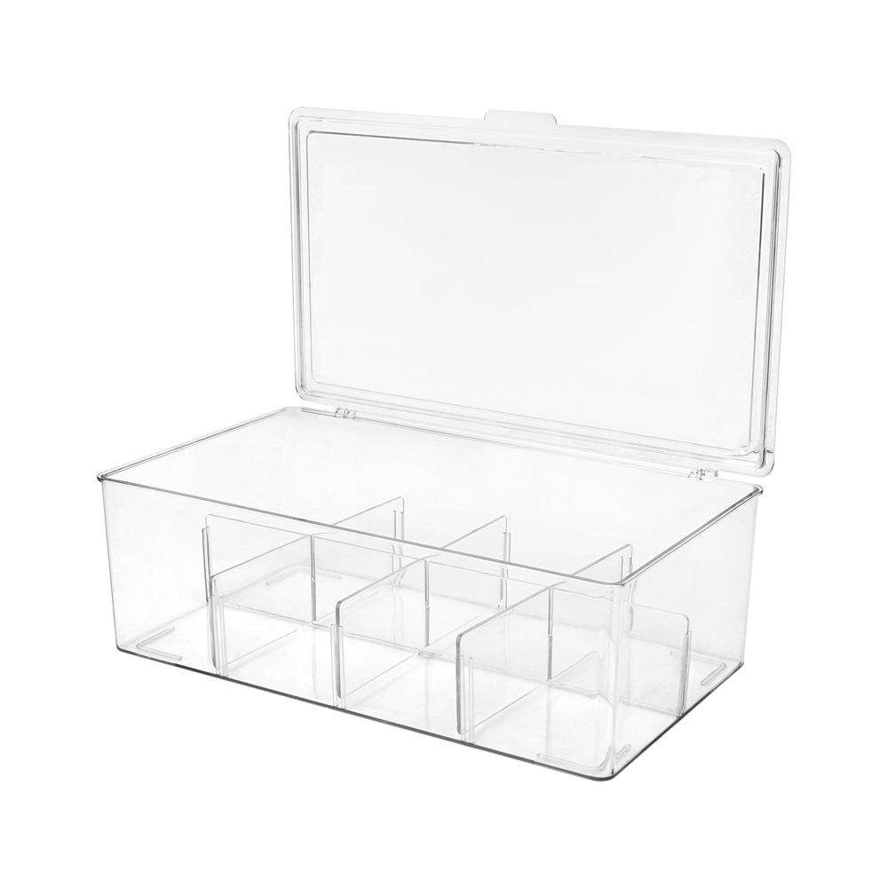 กล่องเก็บสายชาร์จฝาเปิด STACKO 28.2x17.1x9.4 ซม. สีใส