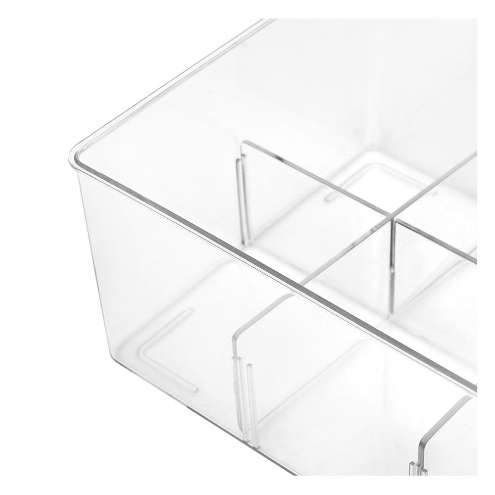 กล่องเก็บสายชาร์จฝาเปิด STACKO 28.2x17.1x9.4 ซม. สีใส