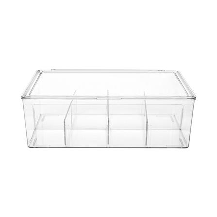 กล่องเก็บสายชาร์จฝาเปิด STACKO 28.2x17.1x9.4 ซม. สีใส_2