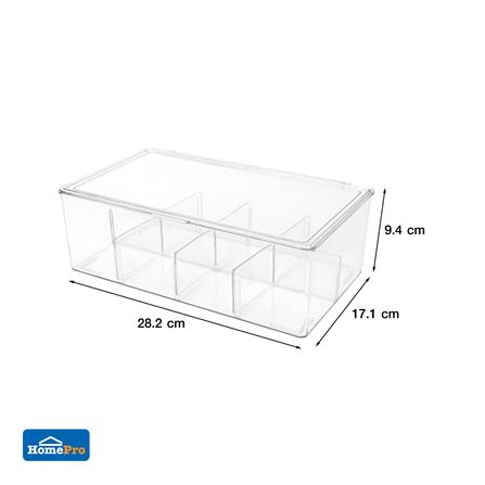 กล่องเก็บสายชาร์จฝาเปิด STACKO 28.2x17.1x9.4 ซม. สีใส_7