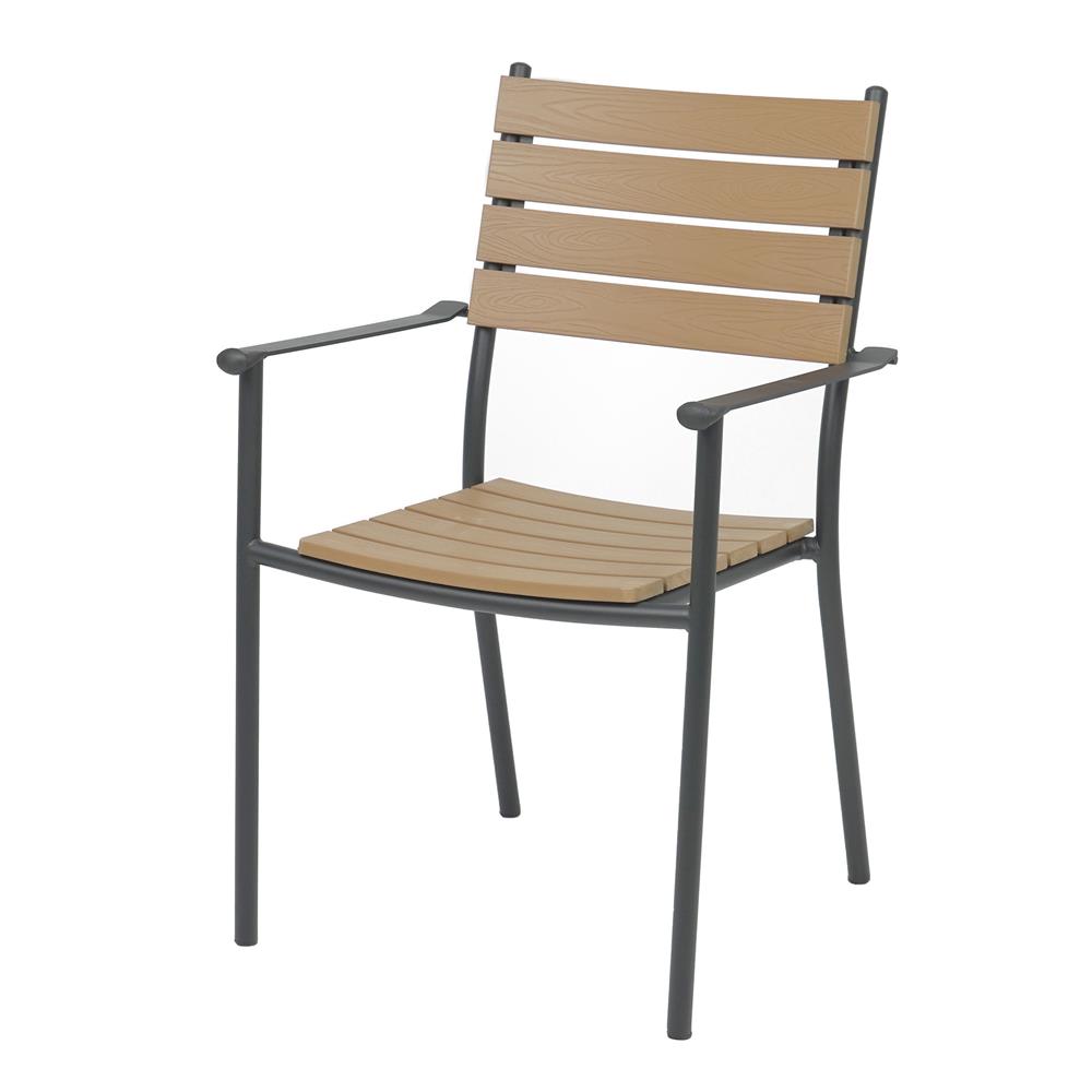 เก้าอี้ไม้พลาสวูด SPRING AMBER สีดำ/น้ำตาล