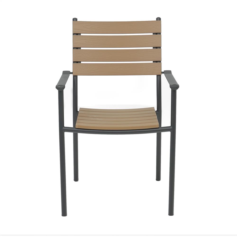 เก้าอี้ไม้พลาสวูด SPRING AMBER สีดำ/น้ำตาล