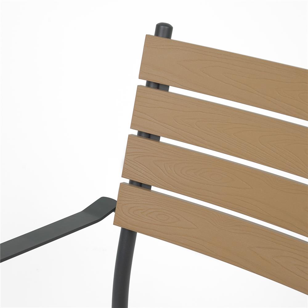 เก้าอี้ไม้พลาสวูด SPRING AMBER สีดำ/น้ำตาล