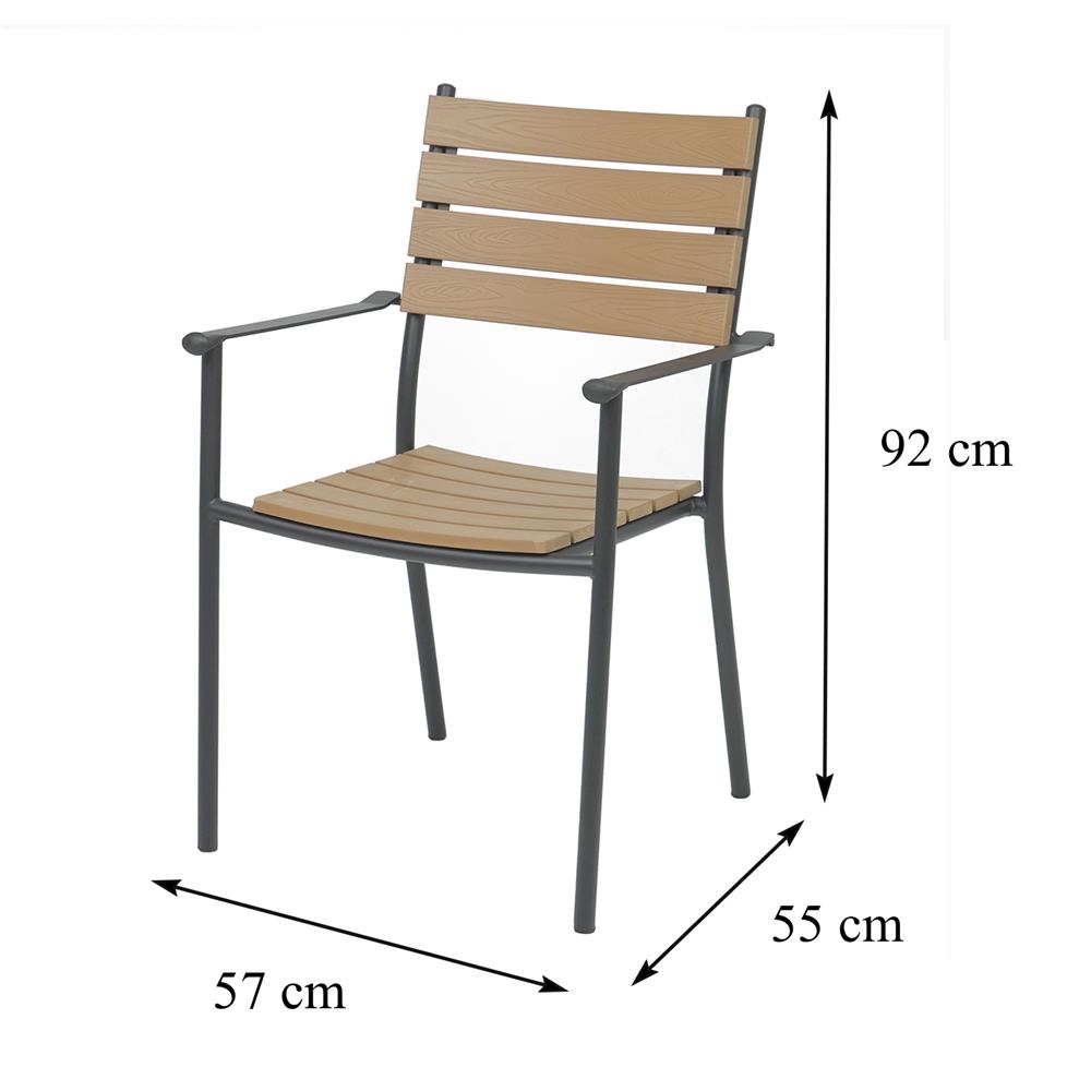 เก้าอี้ไม้พลาสวูด SPRING AMBER สีดำ/น้ำตาล