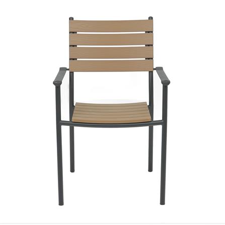 เก้าอี้ไม้พลาสวูด SPRING AMBER สีดำ/น้ำตาล_1