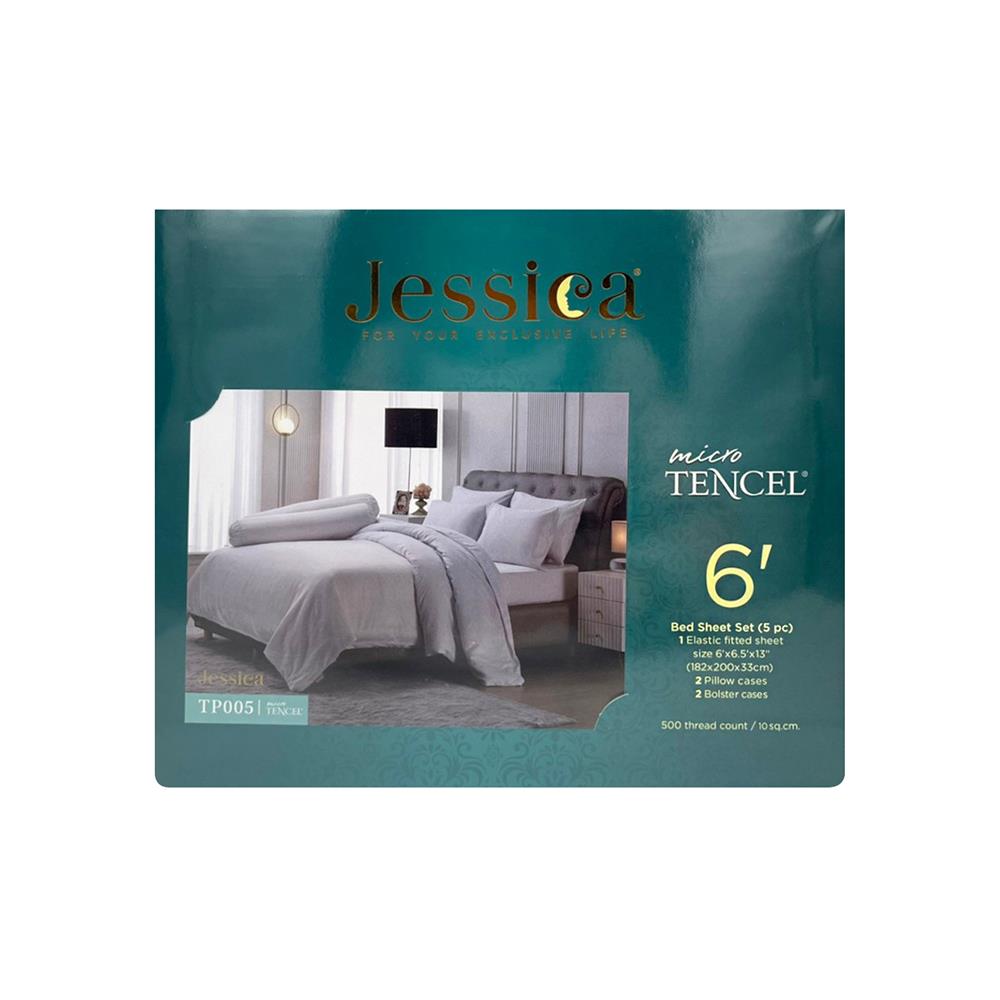 ชุดผ้าปูที่นอน 6 ฟุต 5 ชิ้น JESSICA T-SOLID 21069-TP005
