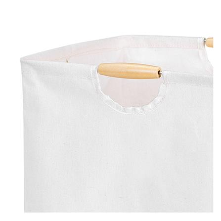 ถังผ้าเหลี่ยมสูง หูไม้ PLIM SIMPLE SIZE L สีครีม_3