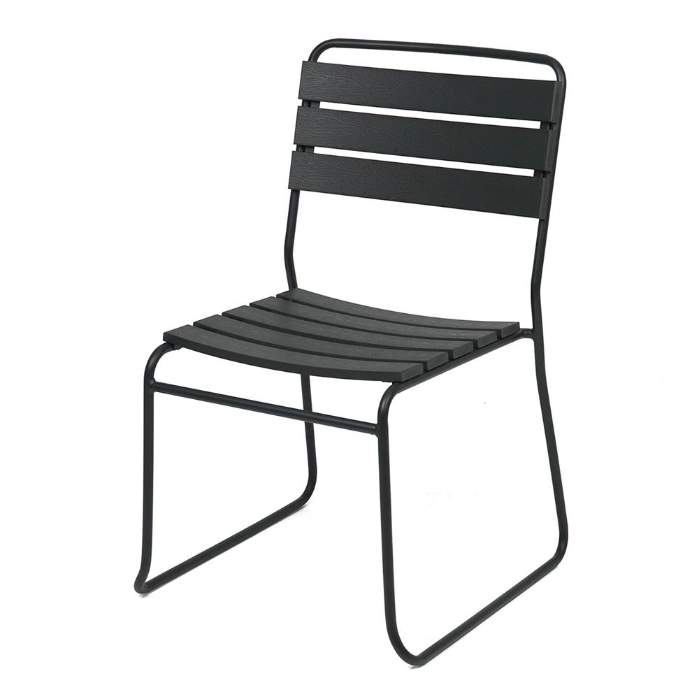 เก้าอี้ไม้พลาสวูด SPRING AMIR สีดำ