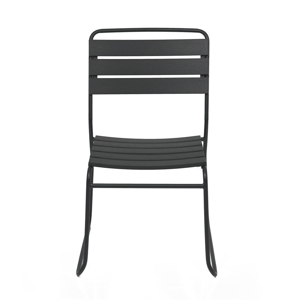 เก้าอี้ไม้พลาสวูด SPRING AMIR สีดำ