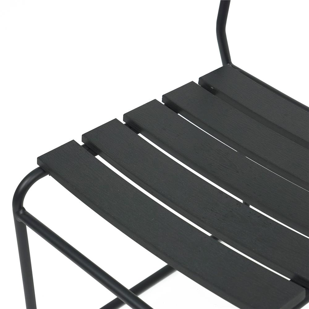 เก้าอี้ไม้พลาสวูด SPRING AMIR สีดำ