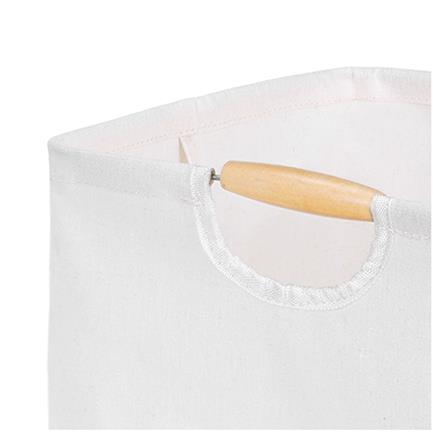 ถังผ้าเหลี่ยม หูไม้ PLIM SIMPLE SIZE M สีครีม_3