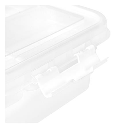 กล่องเก็บของพร้อมถาดแบ่ง STACKO 26x24.5x11.2 ซม. สีขาว_4