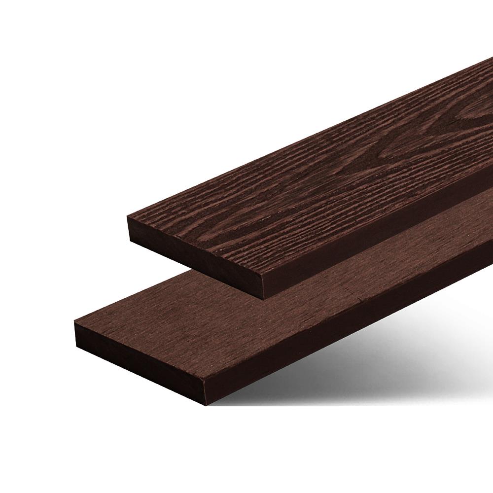 ไม้รั้ว หัวตัด WATSADUNIYOM OLA-S015B ลายไม้ลึก 3D 9x200x1.3 ซม. สีน้ำตาล