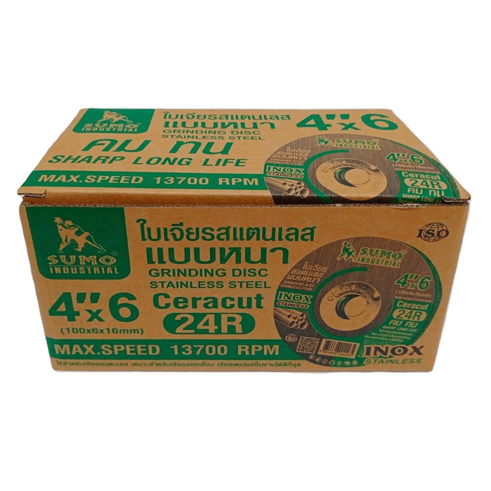 ใบเจียรหนา SUMO CERACUT 24R 4 นิ้ว 100X6 มม. สีเขียว