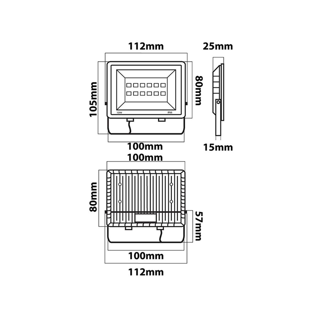 สปอตไลท์ภายนอก LED LUMAX ECOPRO 10 วัตต์ DAYLIGHT