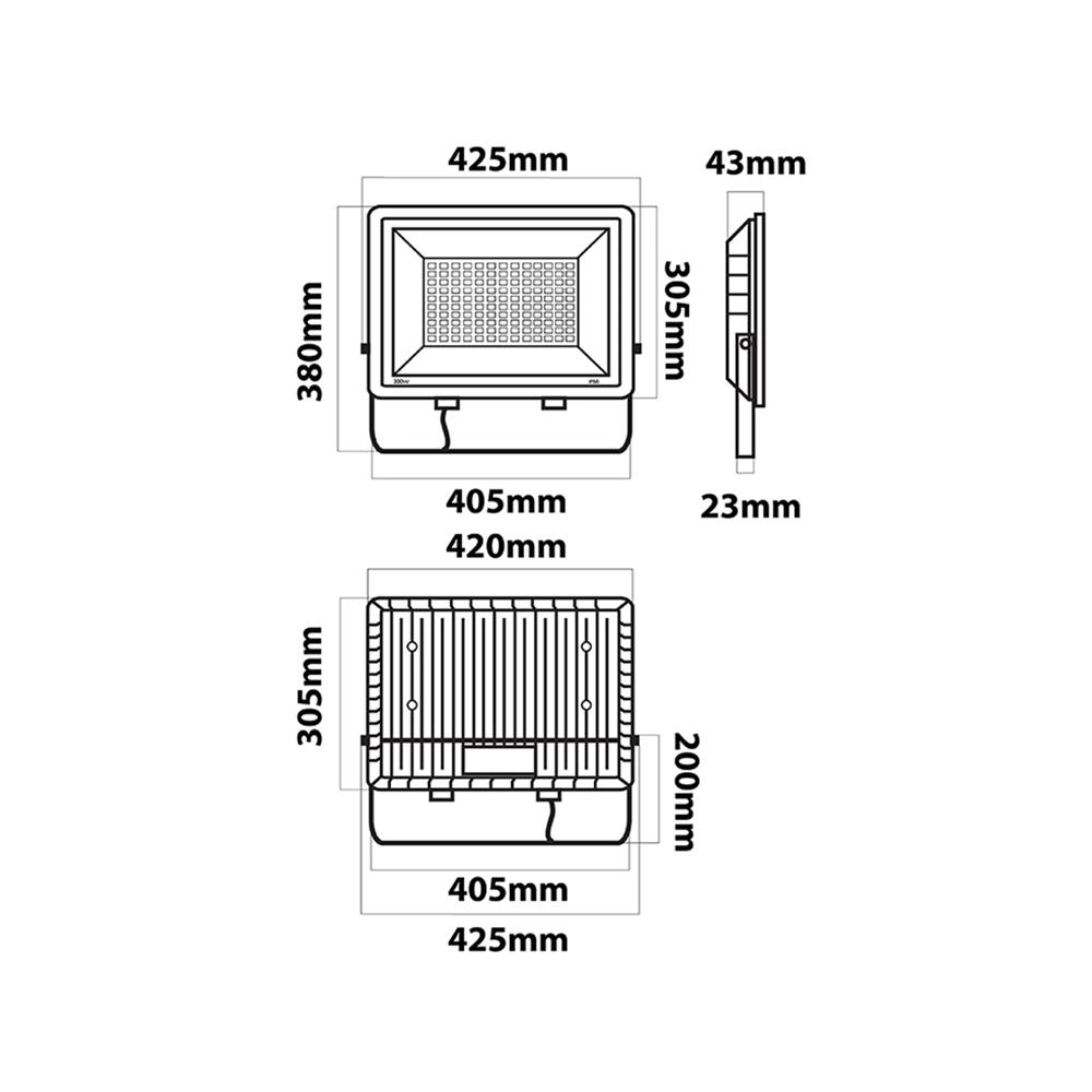 สปอตไลท์ภายนอก LED LUMAX ECOPRO 300 วัตต์ DAYLIGHT