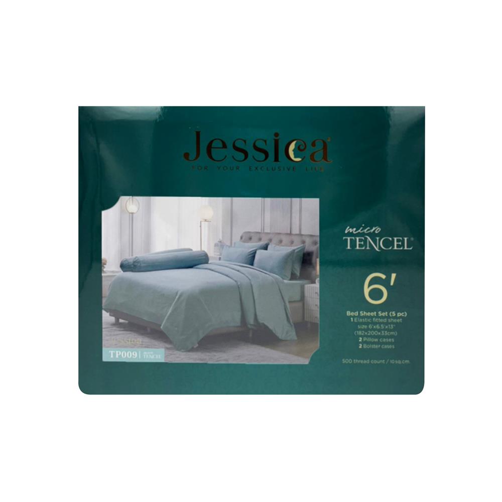ชุดผ้าปูที่นอน 6 ฟุต 5 ชิ้น JESSICA T-SOLID 21069-TP009