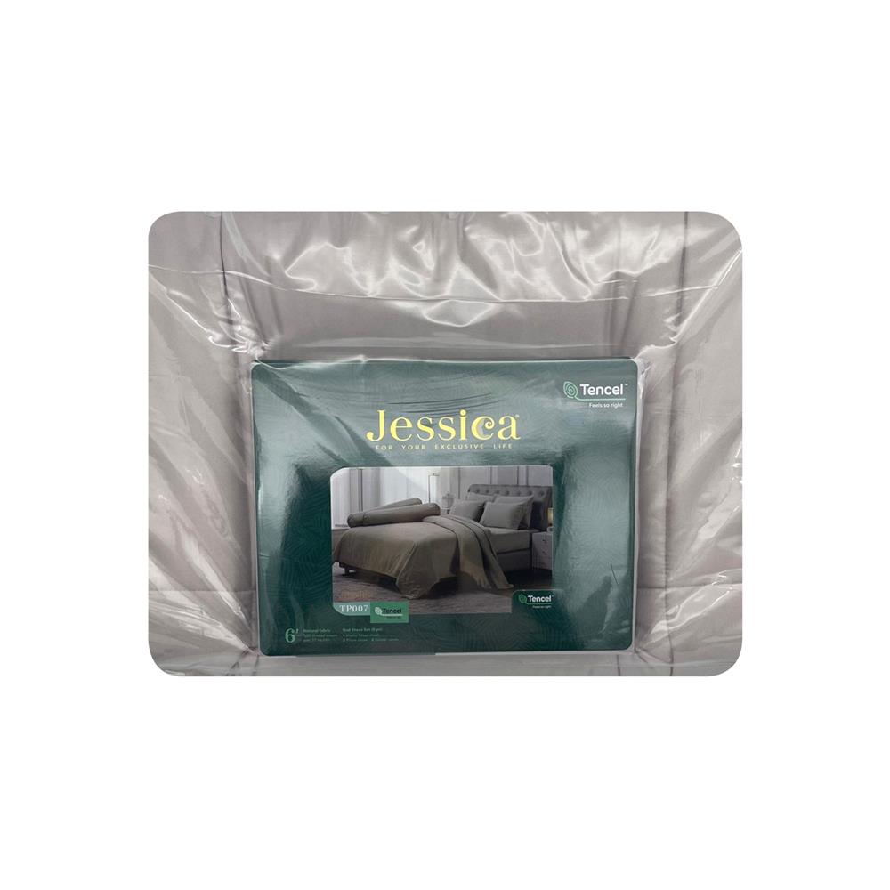 ชุดผ้าปูที่นอน 6 ฟุต 6 ชิ้น JESSICA T-SOLID 22059-TP007
