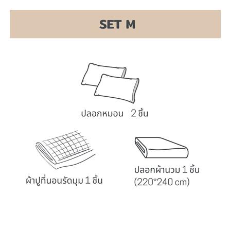 ชุดผ้าปูที่นอน 6 ฟุต 4 ชิ้น BENEATH GOLDEN SAND_8