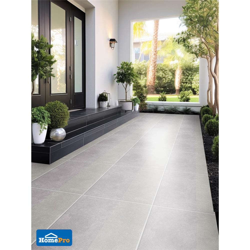 กระเบื้องพื้น 60x60 ซม. ภูผา พีนัท ไลท์เกรย์ A 1.44M2